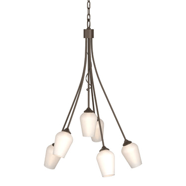 103043 Hubbardton Forge Flora 6 Arm Chandelier