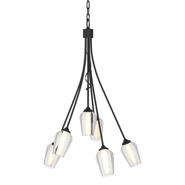 103043 Hubbardton Forge Flora 6 Arm Chandelier