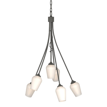 103043 Hubbardton Forge Flora 6 Arm Chandelier