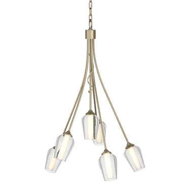 103043 Hubbardton Forge Flora 6 Arm Chandelier