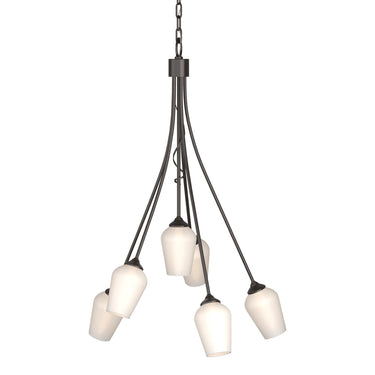 103043 Hubbardton Forge Flora 6 Arm Chandelier