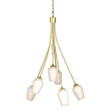 103043 Hubbardton Forge Flora 6 Arm Chandelier