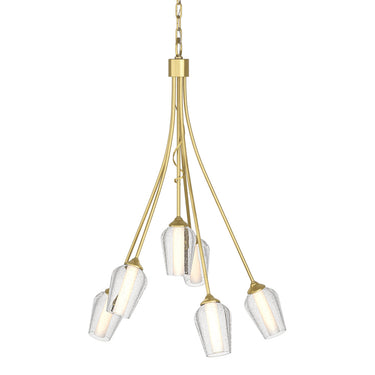 103043 Hubbardton Forge Flora 6 Arm Chandelier