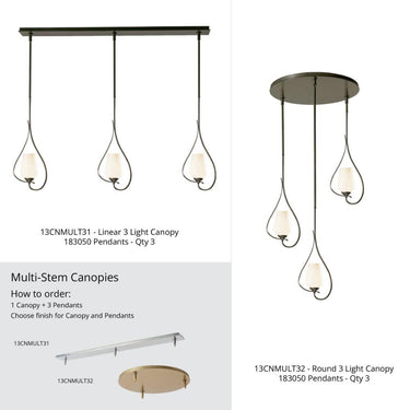 Hubbardton Forge Flora Up Light Mini Pendant 2