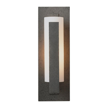 Hubbardton Forge Forge d Vertical Bar Sconce - Steel Backplate 