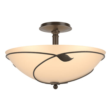 12-6732 Hubbardton Forge Forged Leaves Large Semi-Flush Fixture