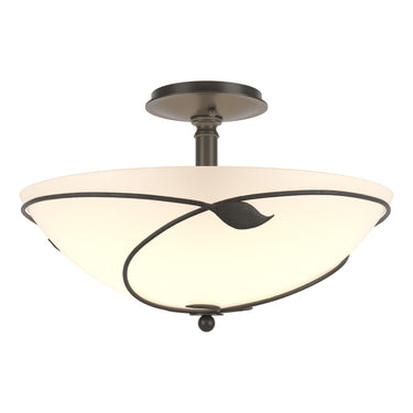 12-6732 Hubbardton Forge Forged Leaves Large Semi-Flush Fixture
