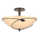 12-6732 Hubbardton Forge Forged Leaves Large Semi-Flush Fixture