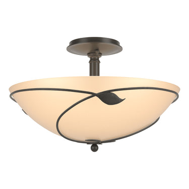 12-6732 Hubbardton Forge Forged Leaves Large Semi-Flush Fixture