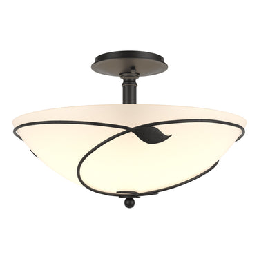 12-6732 Hubbardton Forge Forged Leaves Large Semi-Flush Fixture