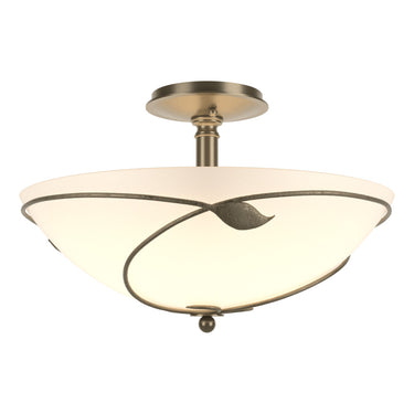 12-6732 Hubbardton Forge Forged Leaves Large Semi-Flush Fixture
