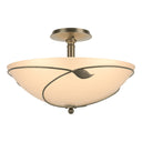 12-6732 Hubbardton Forge Forged Leaves Large Semi-Flush Fixture