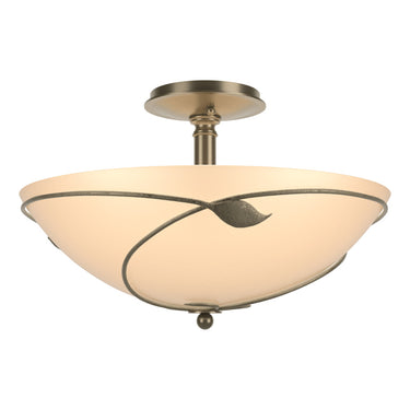 12-6732 Hubbardton Forge Forged Leaves Large Semi-Flush Fixture