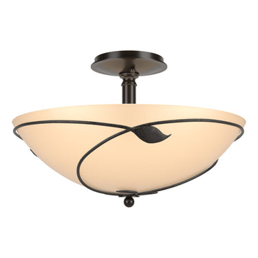 12-6732 Hubbardton Forge Forged Leaves Large Semi-Flush Fixture