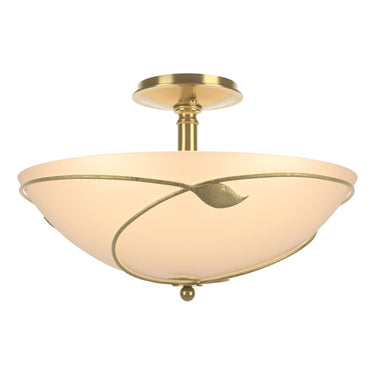 12-6732 Hubbardton Forge Forged Leaves Large Semi-Flush Fixture