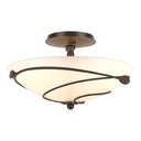 12-6712 Hubbardton Forge Forged Leaves Medium Semi-Flush Fixture