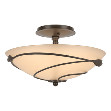 12-6712 Hubbardton Forge Forged Leaves Medium Semi-Flush Fixture