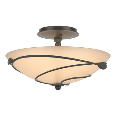 12-6712 Hubbardton Forge Forged Leaves Medium Semi-Flush Fixture