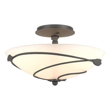 12-6712 Hubbardton Forge Forged Leaves Medium Semi-Flush Fixture