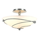 12-6712 Hubbardton Forge Forged Leaves Medium Semi-Flush Fixture