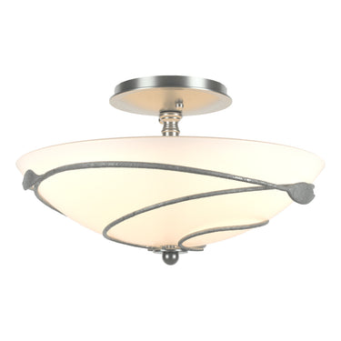 12-6712 Hubbardton Forge Forged Leaves Medium Semi-Flush Fixture