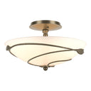 12-6712 Hubbardton Forge Forged Leaves Medium Semi-Flush Fixture