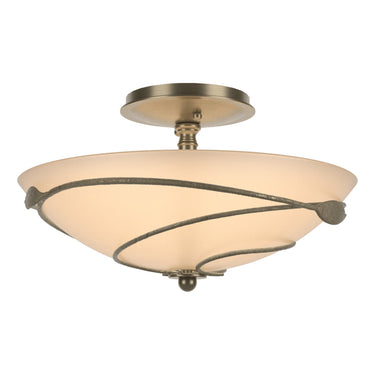 12-6712 Hubbardton Forge Forged Leaves Medium Semi-Flush Fixture