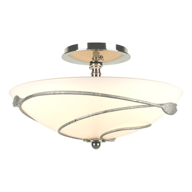12-6712 Hubbardton Forge Forged Leaves Medium Semi-Flush Fixture