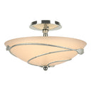 12-6712 Hubbardton Forge Forged Leaves Medium Semi-Flush Fixture