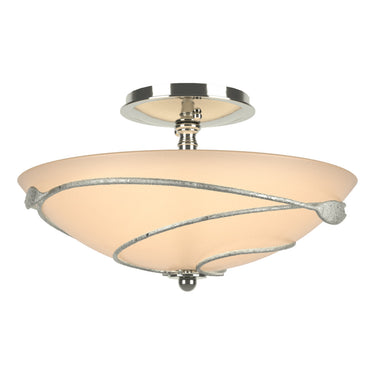 12-6712 Hubbardton Forge Forged Leaves Medium Semi-Flush Fixture