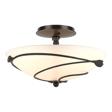 12-6712 Hubbardton Forge Forged Leaves Medium Semi-Flush Fixture