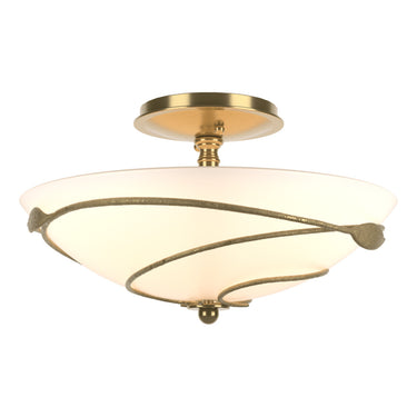 12-6712 Hubbardton Forge Forged Leaves Medium Semi-Flush Fixture