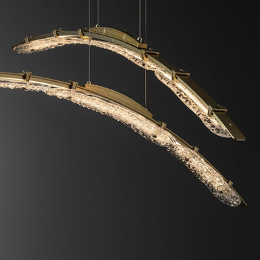 Hubbardton Forge Glissade Double Large LED Pendant 9