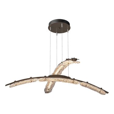 Hubbardton Forge 137587-STND-ZM Glissade Double Large LED Pendant