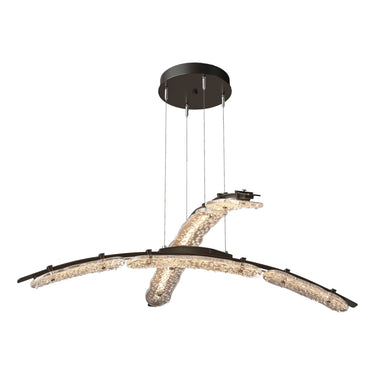 Hubbardton Forge 137587-STND-ZM Glissade Double Large LED Pendant