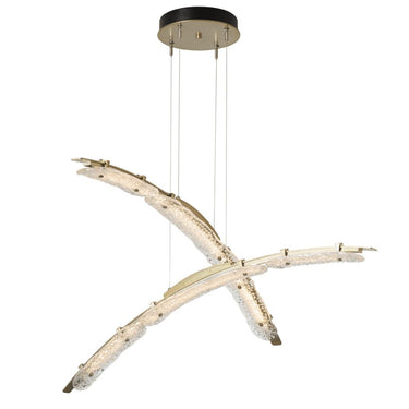 Hubbardton Forge Glissade Double Large LED Pendant 
