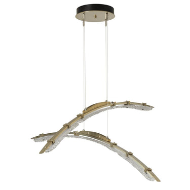 Hubbardton Forge Glissade Double Large LED Pendant 2