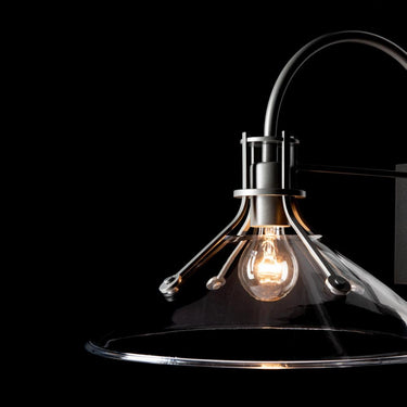 Hubbardton Forge Henry Large Glass Shade Outdoor Sconce 3