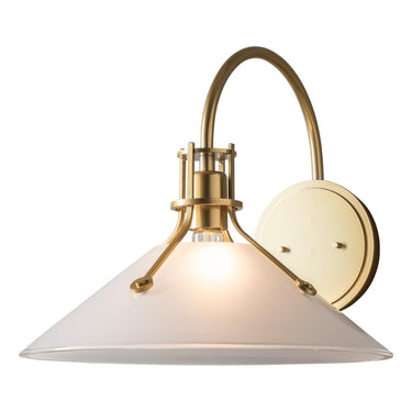 Hubbardton Forge Henry Large Glass Shade Sconce 