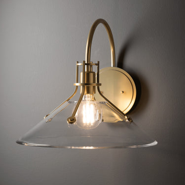 Hubbardton Forge Henry Large Glass Shade Sconce
