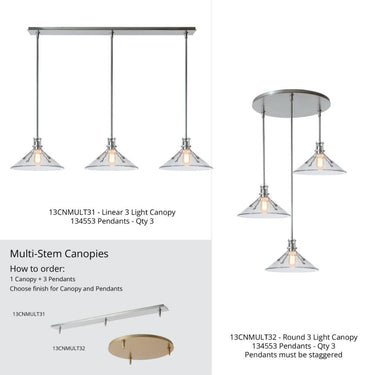 Hubbardton Forge Henry Medium Glass Shade Pendant 7