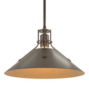 Hubbardton Forge Henry Medium Steel Shade Pendant - 134550
