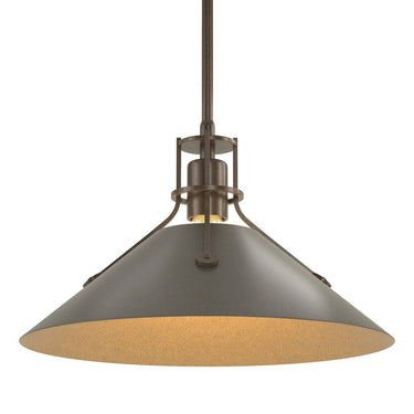 Hubbardton Forge Henry Medium Steel Shade Pendant - 134550