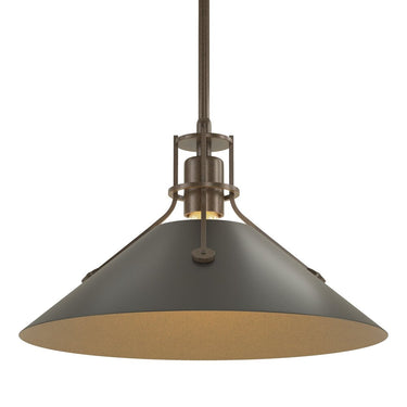 Hubbardton Forge Henry Medium Steel Shade Pendant - 134550