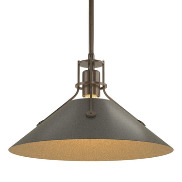 Hubbardton Forge Henry Medium Steel Shade Pendant - 134550