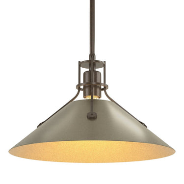 Hubbardton Forge Henry Medium Steel Shade Pendant - 134550