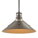 Hubbardton Forge Henry Medium Steel Shade Pendant - 134550