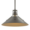 Hubbardton Forge Henry Medium Steel Shade Pendant - 134550
