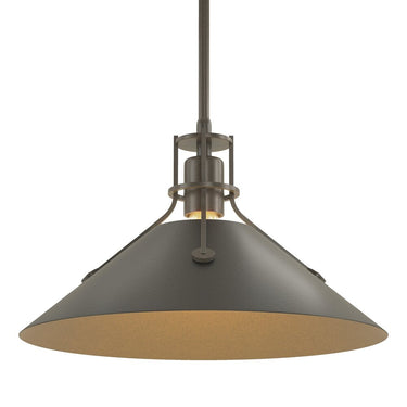 Hubbardton Forge Henry Medium Steel Shade Pendant - 134550