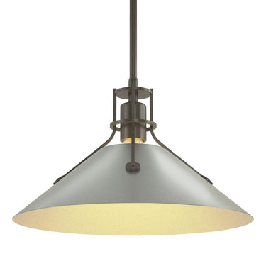 Hubbardton Forge Henry Medium Steel Shade Pendant - 134550